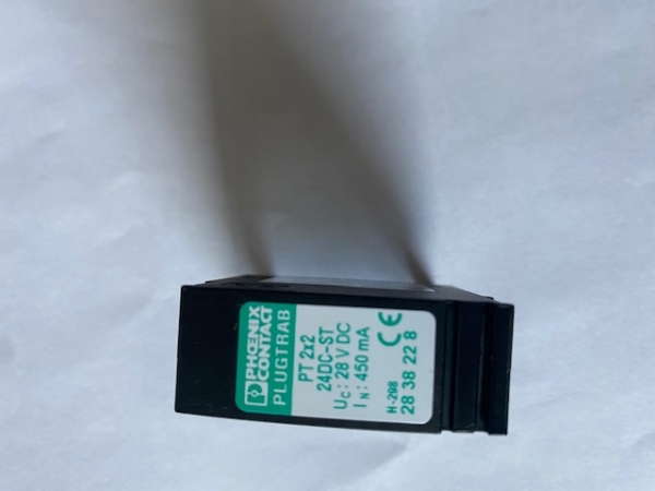 2838228 PT 2X2-24DC-ST, 2839208 PT 2X2-BE Phoenix Contact Surge Protection Socket + Surge Protection Arrester Pluggable